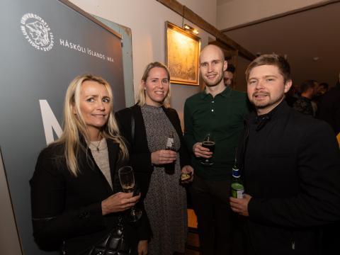 20 ára afmæli MBA námsins: Rósa Stefánsson, Birna Eiríksdóttir, Daníel Ingvarsson, Björn Ingi Pálsson